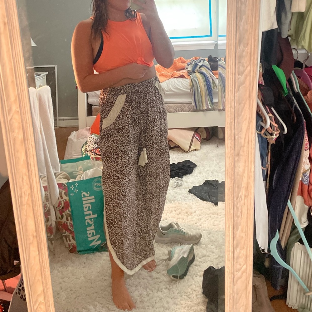 Cheetah beach pants